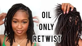 ПРОЦЕДУРА RETWIST ТОЛЬКО С МАСЛОМ: подходит для 4C! 🖤 Без средств, без расчесок #здоровыелоконы #здоровыеволосы