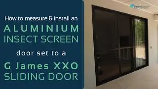 Aluminium Insect Screen door set to a G James XXO Stacker