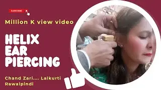 Most popular ear piercing | Helix piercing #piercing  #earpiercing  #helixpiercing #lalkurti  RWP