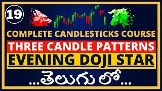 Evening Doji Star Pattern | Complete Candlesticks Course in TELUGU | Ep-19 | Stock Market Badi