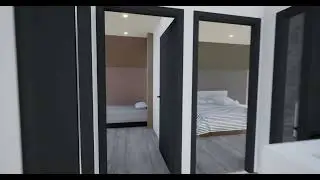 Interieur d'une belle maison 2 pans begi