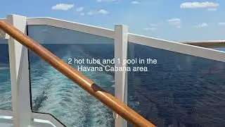 Carnival Horizon Havana Cabana Cabin 5237 Category HE Tour with Patio and Pool