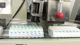 drinking straws counting and packing machine