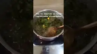 ingredients part 1 henna+curry leaves 🌿+lemon 🍋+tea leaves optional 🧖