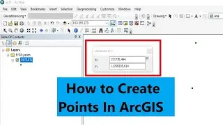 Как создать точку в ArcGIS [Вставить координаты X,Y]