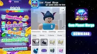 Gem Planet Merge Roblox Ad scam