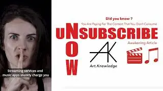 Unsubscribe Now - OTT - Stop wasting your money - Pay for what you only consume. SVOD OTT is a scam.