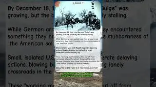 The Battle of the Bulge: Why the German Timetable Failed 1944 | #shorts #wwii #usarmy