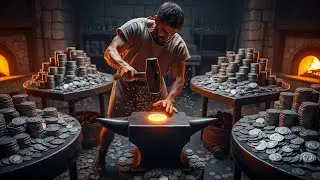 Inside the Ancient Greek Drachma Mint: Step-by-Step Silver Coin Making Process from Ore to Coin