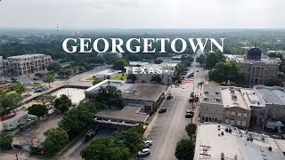 DroneViewsWithBaku | Discover the Historic Charm of Georgetown, TX 🏛️