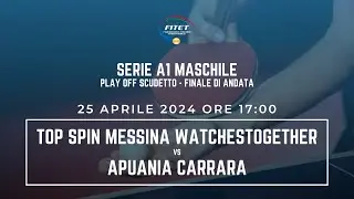 SERIE A1 M | Finale di andata | Top Spin Messina - Apuania Carrara