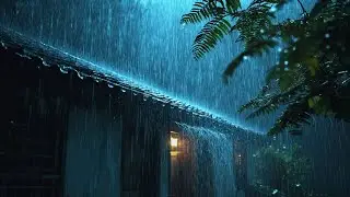 Deep Sleep Tonight 🌧️ Strong Rainstorm & Mighty Thunder on Metal Roof for Relaxation