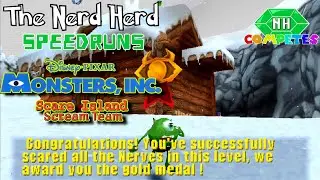 Nerd Herd Competes! Monsters Inc Scare Island/Scream Team - Scatlink's SuperLPHeroes VS practice