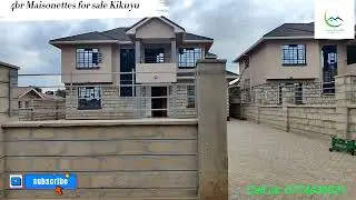 Amazing 4bedroom All Ensuite Maisonettes for sale at Kikuyu From 17.5M (Dagoretti road)