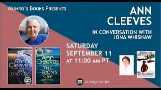 Munro's Books Presents: Ann Cleeves in conversation with Iona Whishaw