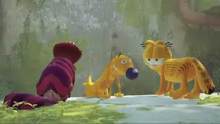 Stray Garfield; Inside Wall - Cat Adventures in the Apocalypse