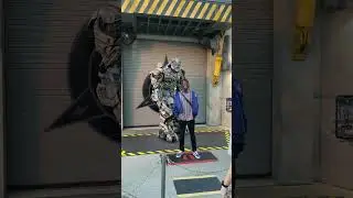 Optimus Prime Roasts Park Guests at Universal Orlando Resort.