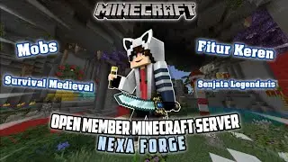 OPEN MEMBER SERVER MCPE INDONESIA - MINECRAFT SERVER INDONESIA 2025 TERBARU NEXA FORGE