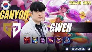 GEN Canyon GWEN vs EVELYNN Jungle - Patch 25.24 KR Ranked | lolrec