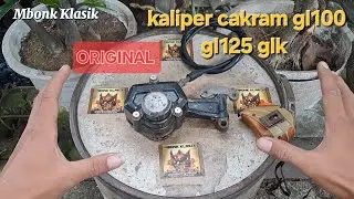 REVIEW ‼️ KALIPER CAKRAM HONDA GL 100 GL 125 GLK ORIGINAL 🔴⚪️ #kaliper @mbonkklasik 