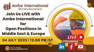 🌍 Dreaming of a Career in the Gulf or Europe? Don&rsquo;t Miss This Live Session! 💼✈️