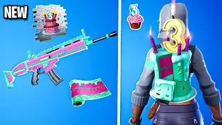 All Fortnite 3RD BIRTHDAY Free Rewards & Challenges! (Cake! Back Bling, Cakey Wrap & More)