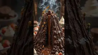 Tiny Workers' Sweet Adventure: Chocolate Volcano & Ice Cream Quarry!  #food