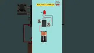 NE555 IC Project l simple 555 IC Flip- Flop Circuit l LED light on/off control #shorts #electrical