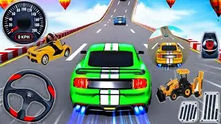 Muscle Car Stunts - Car Games 2020 ,,Mega Ramp Car Stunt Game Simulator Android Gameplay #musclecar