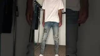 AMIRI APPLIQU&Eacute; LOGO CLAY DENIM | SPRING SUMMER| PICK UP