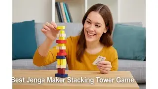 🧩 Семейная игра BSIRI &laquo;Деревянная башня&raquo; | Лучшая игра-головоломка Jenga Maker &laquo;Башня&raquo; 🧩