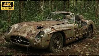 Asmr Car Restoration! Full Restoration of a  mercedes-benz 300 slr from Total Disrepair Looking New