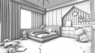 modeling kidroom by trainer in rhino course