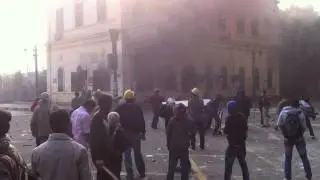 Rioters in Cairo 17 December 2011