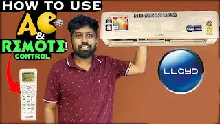 HOW TO USE AC REMOTE CONTROL ? LLOYD !! 5 Star inverter Convertible 2 Ton | Detailed Tamil Review !