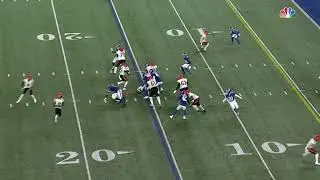 Thaddeus Moss dirty block on Kayvon Thibodeaux's knees