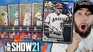 MIKE TROUT PARALLEL 5 IS THE GOAT! MLB THE SHOW 21 DIAMOND DYNASTY!