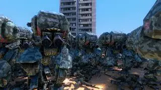 5,000 Mech Walker vs 20,000 Modern Soldier | Ultimate Epic Battle Simulator #UEBS