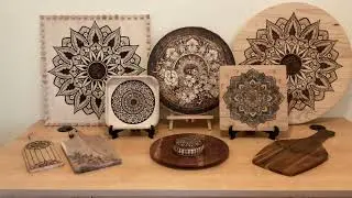 #pyrographyart  #mandalaart #woodburning