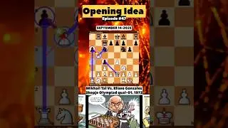 Strategy Of Mikhail Tal 🔥🔥 #chess #games #chessgames #chesstactics #chesscom