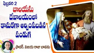 బాలయేసు దేవాలయంలో కానుక సమర్పణ / Presentation of the Lord / Feast of presentation / Presentation 