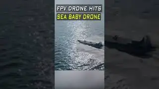 Russian FPV Drone Targets Sea Baby Drone - High-Stakes Naval Encounter!