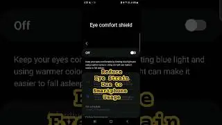 Samsung Eye Comfort Sheild Feature #samsung #galaxystation #eyecomfort