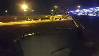 Suvarnabhumi Airport | long night takeoff | B777-300ER | Thai Airways