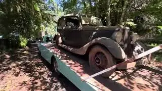 1934 Ford Barn car first time out  from the barn in 40 years