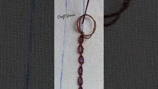 Cable Chain Stitch|| Border line Stitch|| #stitch