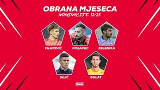 SuperSport HNL - Nominacije za obranu mjeseca / prosinac 2025.