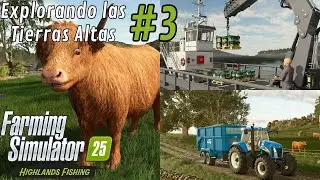 🚜 CONTINUAMOS PRODUCIENDO PELLETS en EP.3 Highlands Fishing | Farming Simulator 25 en Kinlaig