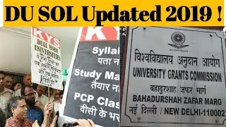 DU SOL STUDENTS PROTEST AT UGC !