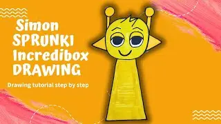 How to draw Simon Sprunki Incredibox step by step 💛